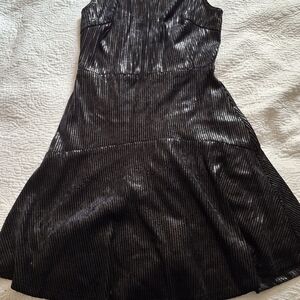 Francesca's Collections Shimmering Black Mini Dress